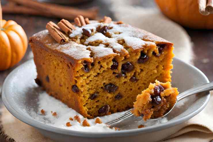 preparare torta zucca e uvetta