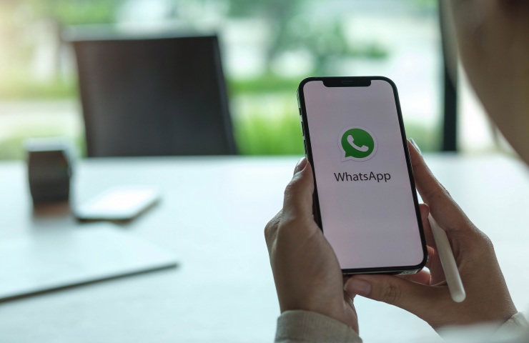 Whatsapp in uso su uno smartphone