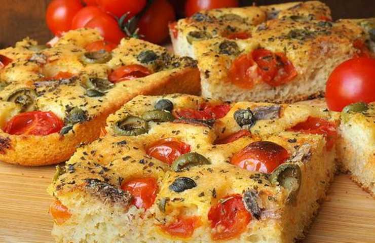 tranci di focaccia