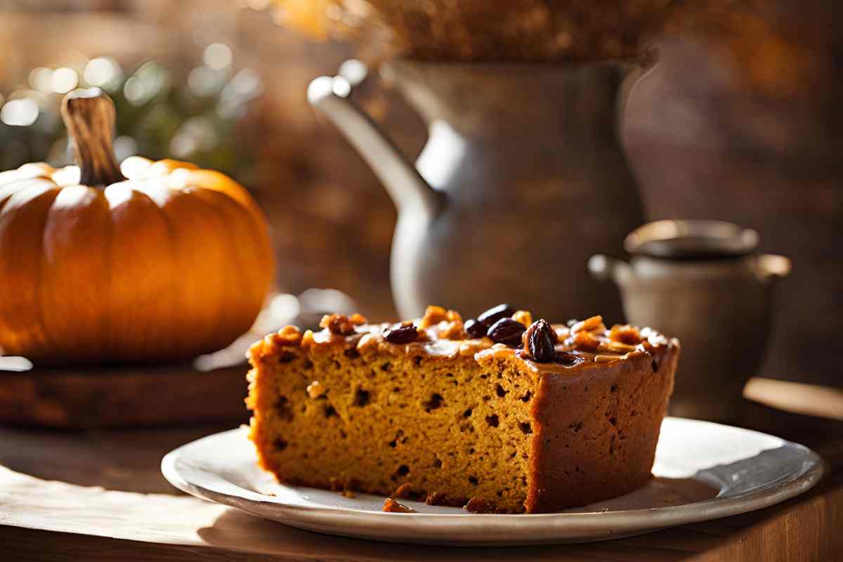 torta zucca e uvetta