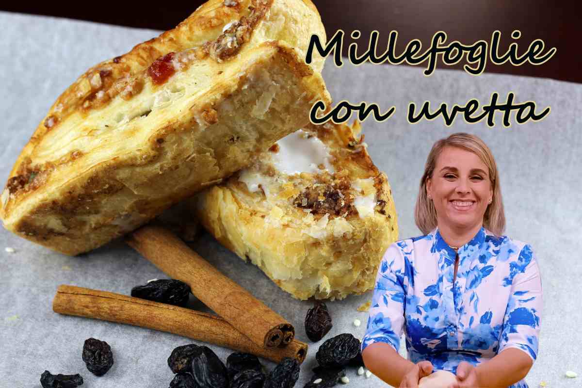 Giusina in cucina millefoglie con uvetta