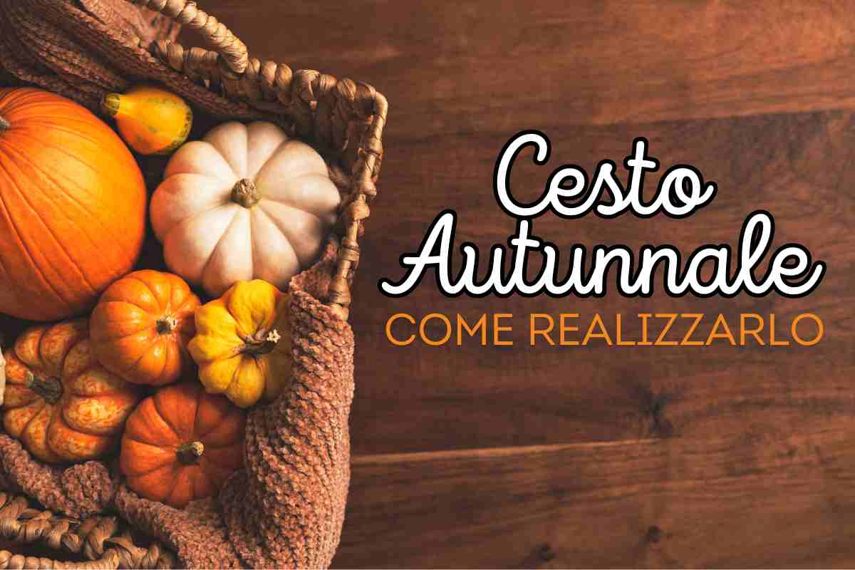 come realizzare un cesto autunnale decorativo