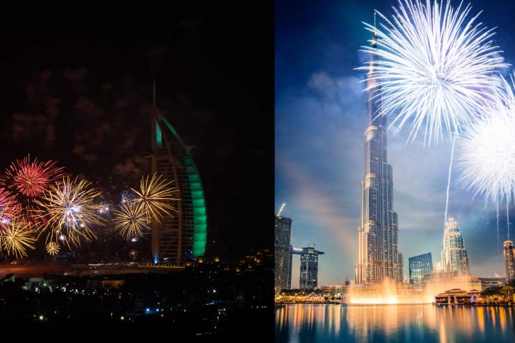 fuochi d'artificio a Dubai