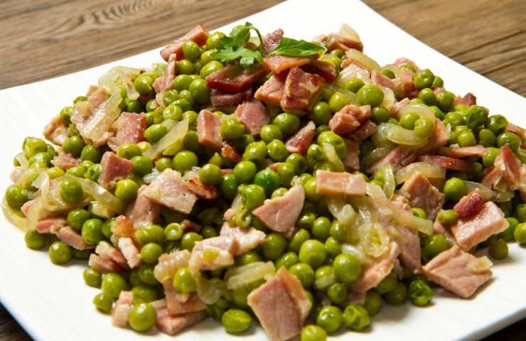 piselli pancetta