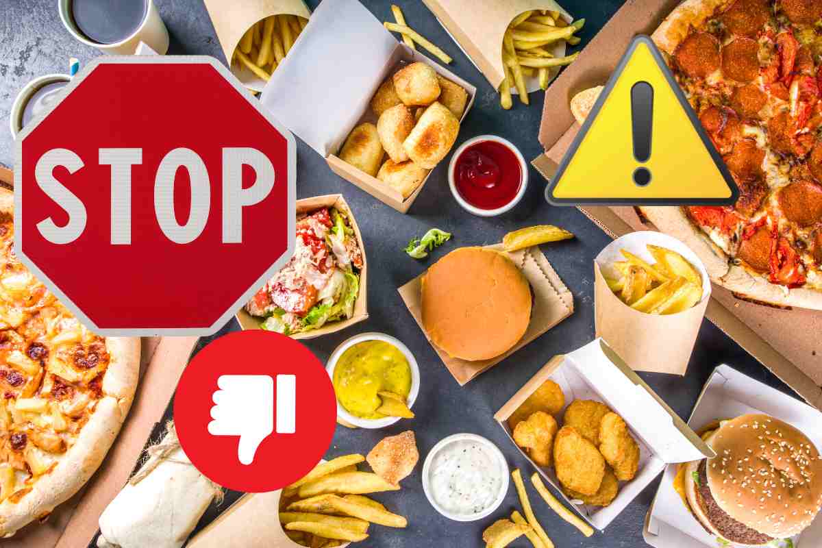 stop agli alimenti dannosi