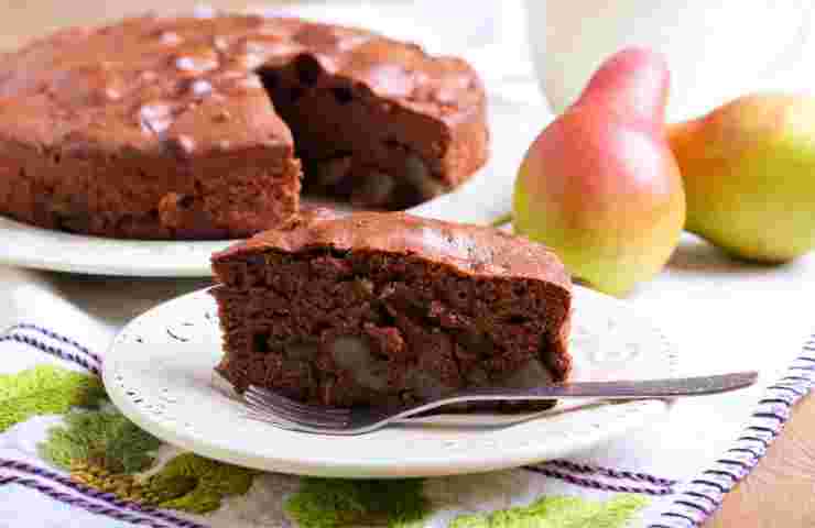 Torta di Novembre alle pere e cioccolato