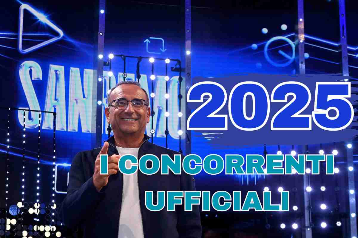 Carlo Conti svela i nomi dei partecipanti al Festival di Sanremo 2025