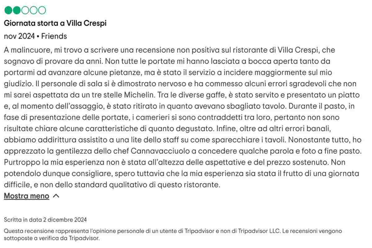 recensione Villa Crespi