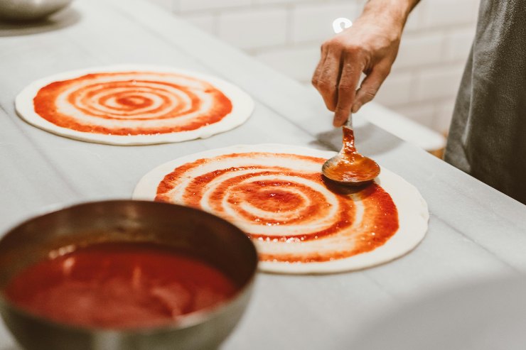 salsa di pomodoro pizza