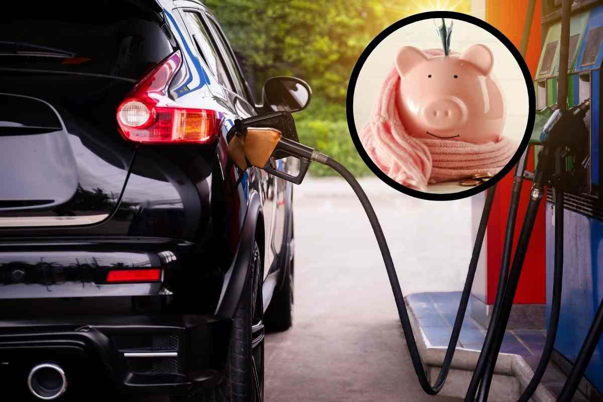 Fare benzina e salvadanaio