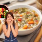 Minestrone con x su verdure